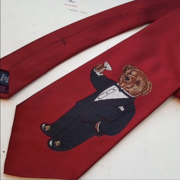 Ralph Lauren polo bear tie - Picture 2 of 3
